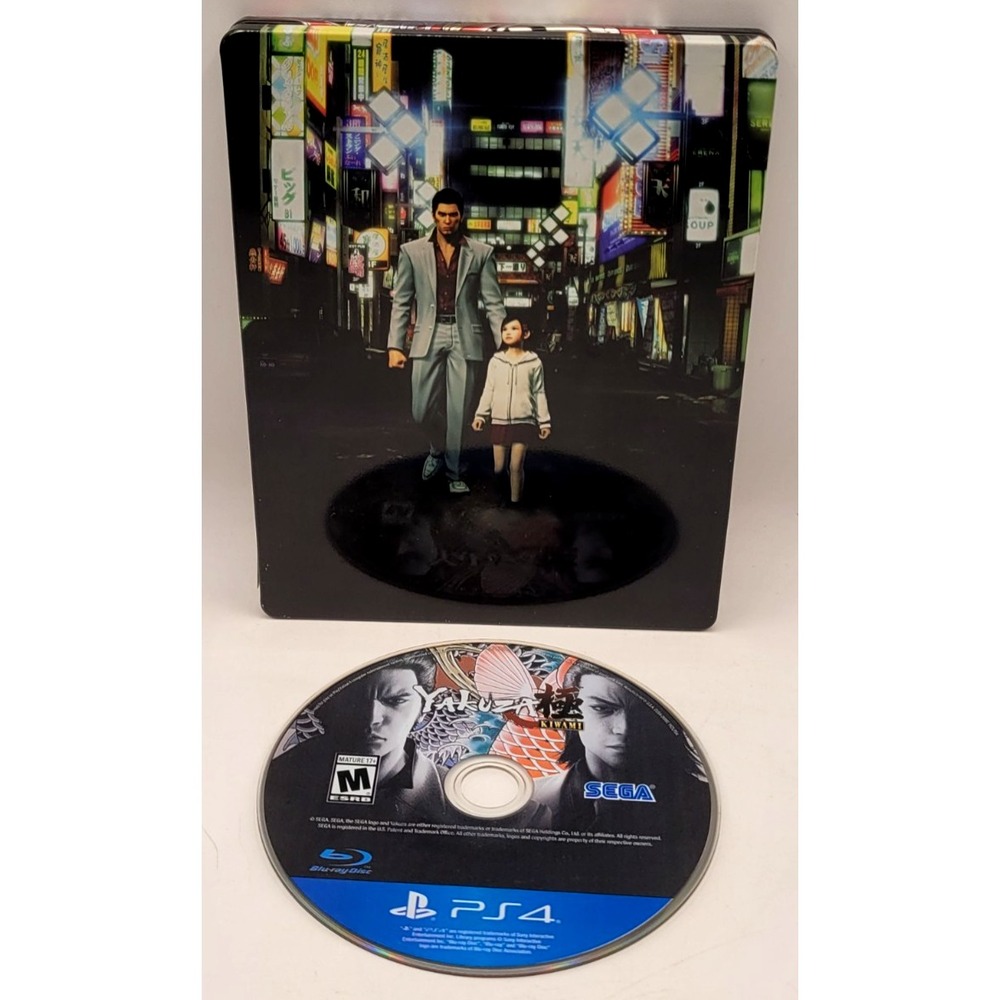 Playstation 4 PS4 Yakuza Kiwami Steel Book Edition Game GAME & STEEL BOOK
